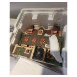 Heritage Village Christmas Village Buildings and Accessories in Storage Tote