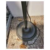 Adjustable Metal Industrial Floor Lamp with Bell Shade