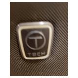 Set of 2 Wheeled Suitcases T-Tech and Black Canvas Luggage