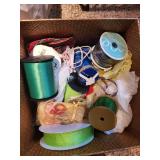 Large Lot of Crafting Supplies and Floral Decor