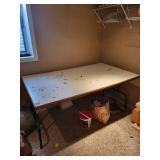 Large Folding Utility Table 63x36x29 Inches