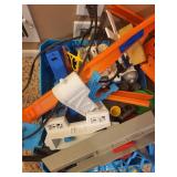 Large Lot of Hot Wheels Track and Mousetrap Game Pieces