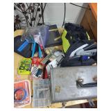 Collection of Assorted Hand Tools, Power Drill, Clamps, and Vivosun Heat Mat