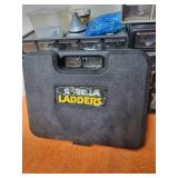 Lot of Hardware Storage Bins with Assorted Screws and Gorilla Ladders Case