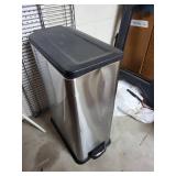 Rectangular Stainless Steel Step Trash Can with Lid