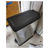 Rectangular Stainless Steel Step Trash Can with Lid
