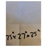 Large Wood Storage Cabinet with Drawers and Marble-Look Top