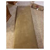 Upholstered Cushion Bench Top 74 Inch Brown
