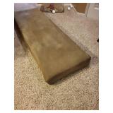 Upholstered Cushion Bench Top 74 Inch Brown