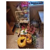 Large Lot of Crafting Supplies and Floral Decor