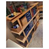 Large Wooden Storage Shelf Unit 73x15x48 Inches