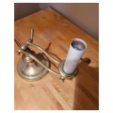 Vintage Adjustable Brass Table Lamp with UL Tag