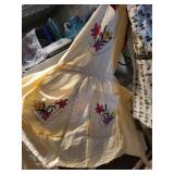 Collection of 4 Vintage and Patterned Kitchen Aprons