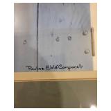 Framed Pauline Eble Campanelli Print with Basket Design, 31x36 Inches