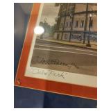 Framed Cubs Park Wrigley Field Artwork Signed by Artist