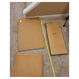 Set of 3 Framed Cork Bulletin Boards Assorted Sizes
