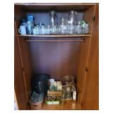 Collection of Canning Jars, Lids, and Graniteware Pot