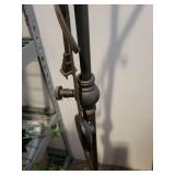 Adjustable Metal Industrial Floor Lamp with Bell Shade