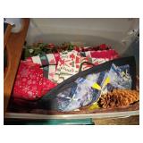 Large Collection of Holiday Decor and Decorations in Storage Totes