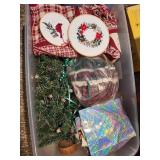Large Collection of Holiday Decor and Decorations in Storage Totes