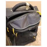 Set of 2 Wheeled Suitcases T-Tech and Black Canvas Luggage