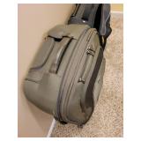 Set of 2 Wheeled Suitcases T-Tech and Black Canvas Luggage