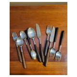 Collection of Cutler History Utensils with Wood Handles
