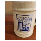Pair of 1980 Lake Placid XIII Olympic Winter Games Commemorative Mugs