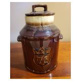 McCoy 1976 Bicentennial Commemorative Stoneware Crock with Lid