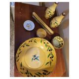 Pacific Rim Handpainted Olive Motif Ceramic Tableware Set