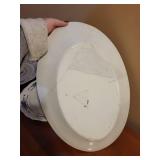 Set of 3 Blue and White Ironstone Serving Platters and Plates