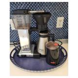 Technivorm Moccamaster Coffee Maker, Mueller Electric Kettle, and Coffee Grinder Set