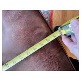 Brown Leather Club Chair with Ottoman