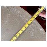 Round Wood Coffee Table with Textured Finish, 42 Inch Diameter