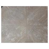 Round Wood Coffee Table with Textured Finish, 42 Inch Diameter