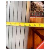 Blue-Gray Upholstered Sectional Sofa with 4 Decorative Pillows