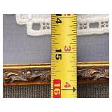 Pair of Framed Handcrafted White Lace Doilies