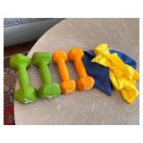 Home Exercise Set with Dumbbells, Resistance Bands, and Yoga Mat