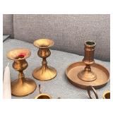 Brass Candle Holders with Taper Candles Collection