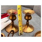 Brass Candle Holders with Taper Candles Collection