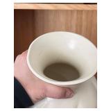 Red Wing USA 1590 Pottery Vase and Folk Art Maple Leaf Letter Holder