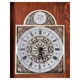 Tempus Fugit Wooden Mantel Clock with Roman Numerals