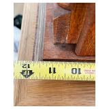 Tempus Fugit Wooden Mantel Clock with Roman Numerals