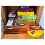 Assorted Family Board Games and Card Games Collection