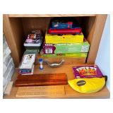 Assorted Family Board Games and Card Games Collection
