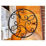 Metal Plant Stand and 15-Inch Rolling Plant Caddy Set