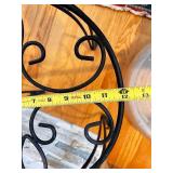 Metal Plant Stand and 15-Inch Rolling Plant Caddy Set