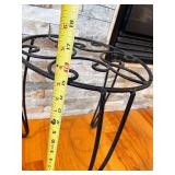 Metal Plant Stand and 15-Inch Rolling Plant Caddy Set