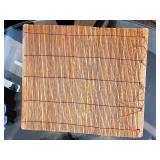 Kitchen Decor and Tableware Lot with Glass Plate, Felt Mat, Bamboo Placemat, and Leaf Dish