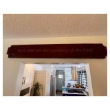 Wooden Wall Plaque with 